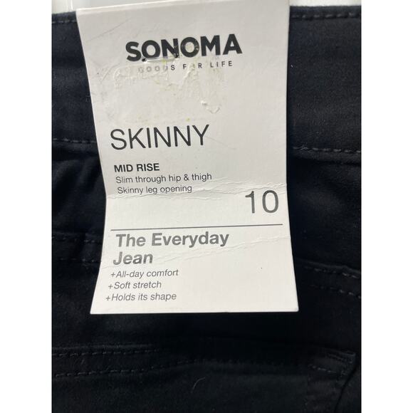 Sonoma MidRise Skinny Black  Everyday 
Jean Size 10 - Picture 5 of 5
